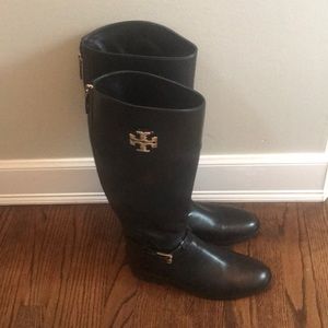 Tory Burch riding boots wide calf size 10